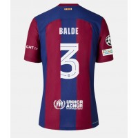 Barcelona Alejandro Balde #3 Domáci futbalový dres 2023-24 Krátky Rukáv